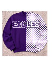 Load image into Gallery viewer, Purple and white spilt
