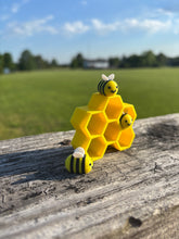 Load image into Gallery viewer, Bee and Honeycomb
